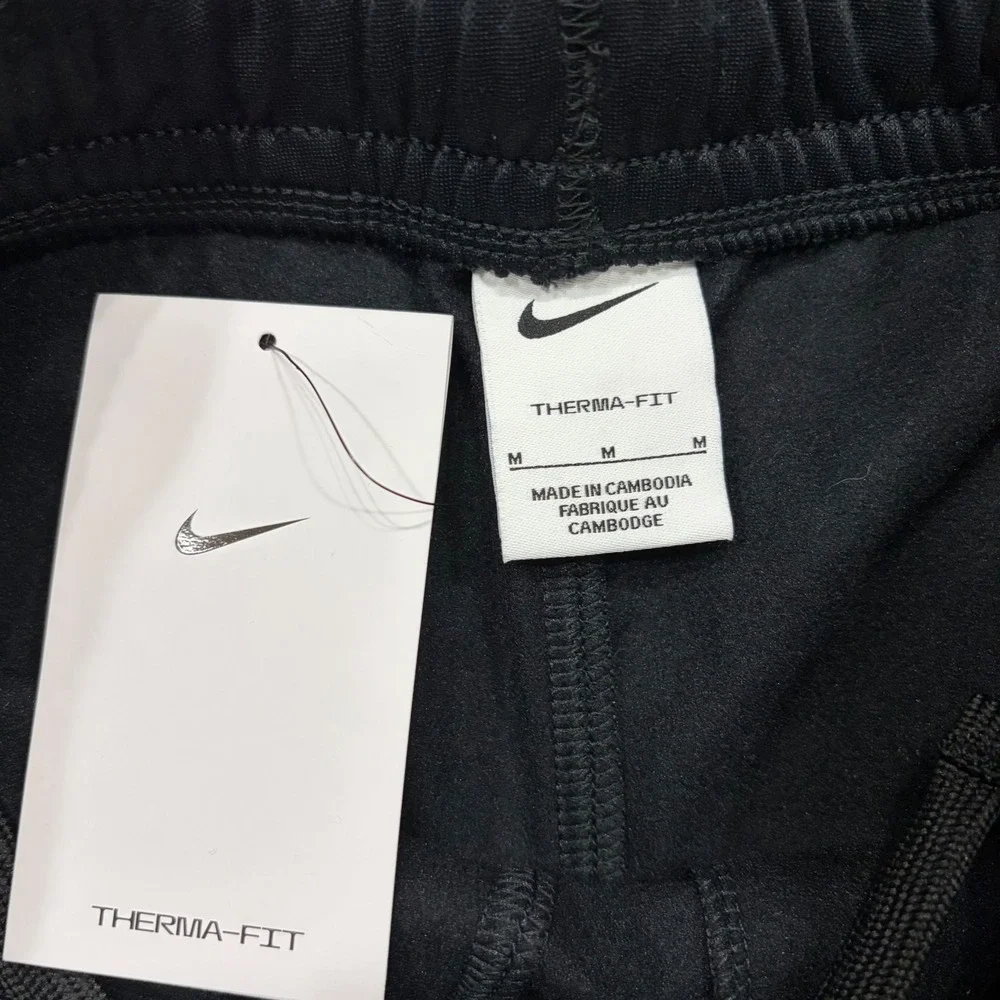 NEW Nike Therma-FIT Black Training Pants Boy Medium Joggers Sweatpants
